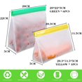 thumbnail image 2 of CHOK Reusable Food Storage Bags Stand Up  Ziplock Reusable Freezer Bags  Leakproof Storage Gallon Bags - style2;, 2 of 7