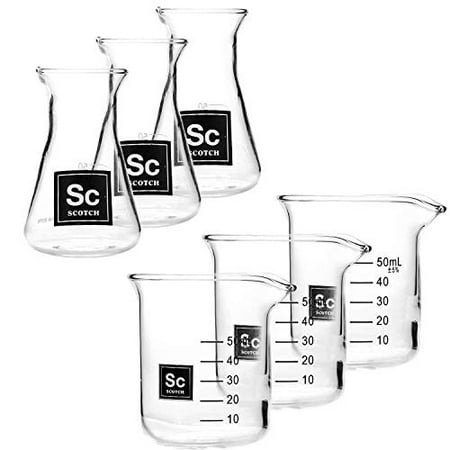 

Drink Periodically Set of 6 Shot Glasses-Scotch