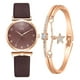 thumbnail image 2 of Pulseras para mujer, regalos para mujer, relojes para mujer, conjunto de pulseras con flores, reloj de pulsera para mujer, reloj casual de cuero de cuarzo para mujer, 2 of 2