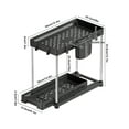 thumbnail image 3 of sruoe Cabinet Organizer, Kitchen Storage Rack, Kitchen Counter Shelves Clearance, Cabinet Countertop Shelves, Portable Small Free Standing Storage Rack Shelving, 3 of 6
