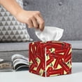 thumbnail image 6 of Picia Fire Extinguisher Pattern Tissue Box Cover,PVC Leather Square Holder,Tissue Box Holder with Magnetic Bottom,Facial Paper Organizer Dispenser-5.2"X5.2"X5.2", 6 of 8
