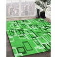 thumbnail image 3 of Ahgly Company Machine Washable Indoor Rectangle Transitional Neon Green Area Rugs, 2' x 5', 3 of 7
