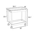 thumbnail image 3 of Carrito para bañera Luxor EC11HD-B, 32 x 18 cm, dos estantes, 125 kg de capacidad, 3 of 6