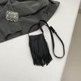 thumbnail image 3 of Monedero para teléfono celular, bolso cruzado de cuero PU, bolso Hobo de color sólido para mujeres y niñas, 3 of 5