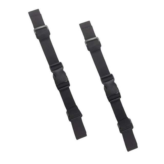 2 Pieces Universal Backpack Sternum Chest Strap Adjustable Belt Backpack Replacement Part for Climbing Black