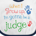 thumbnail image 4 of Inktastic Future Judge for Kids Boys or Girls Baby Bib, 4 of 4