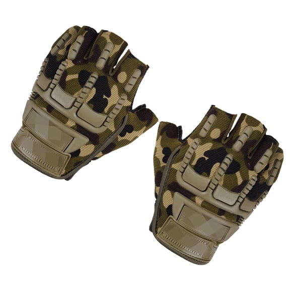 FVDPWYE Half Finger Gloves Gym Gloves Bike Gloves Fingerless Gloves for Fitness Training Camouflage