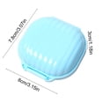 thumbnail image 3 of Sokhug Weekly Pill Organizer - 7 Compartment Portable Medicine Case, Blue, 3 of 7