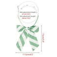 thumbnail image 2 of INSPIRE CHIC Women's Bowties Stylish Adjustable Elastic Band Pre-tied Stripe Bow Ties 1pcs Mint Green White, 2 of 6