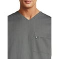thumbnail image 2 of ClimateRight by Cuddl Duds Men's Woven Twill V-Neck Scrub Top, 2 of 5