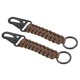 thumbnail image 1 of Uxcell Paracord Llavero, 2 Paquete de Lanyard Trenzado Clip de Llave Cadenas de Supervivencia Marrón, 1 of 6