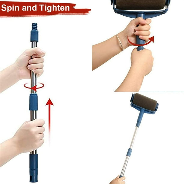 Fillable outlet paint rollers
