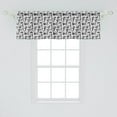 thumbnail image 2 of Ambesonne Modern Window Valance, Circus Magician Theme, 54" X 18", Black and White, 2 of 3