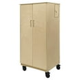 thumbnail image 2 of Contender 60" H Kids Storage Cabinet Shelf with Doors and Shelves, for Craft Storage, Office & Teacher Supplies, 2 of 6