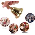 thumbnail image 4 of Metal Hand Bell Christmas Wooden Handle Hand Bell Santa Claus Rattle, 4 of 5