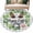 Gray, variant on Easter 2'x6' Runner Rugs for Hallway Kitchen Bedside Non Slip, Spring Watercolor Bunny Flower Leaf Grey Wood Grain Entryway Rug Runners with Rubber Backing, Long Carpet Runner for Laundry Room