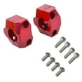 thumbnail image 4 of Mango del manillar del manillar de la motocicleta, accesorios de motocicletas, adaptador, abrazadera de montaje de aleación de aluminio para ATV de rojo, 4 of 8