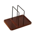 thumbnail image 2 of Soporte de la NAPY para TELLA de METAL ROTACIÓN -Desktop vertical de donante -estante de napketten para cocina, mesa de comedor, boda en casa en casa marrón rojo, 2 of 8