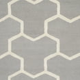 thumbnail image 5 of SAFAVIEH Cambridge Joshua Geometric Wool Area Rug, Silver/Ivory, 6' x 6' Round, 5 of 5