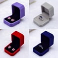 thumbnail image 4 of Opvise Velvet Engagement Wedding Earring Ring Pendant Jewelry Display Box Gift Case, 4 of 8