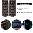 thumbnail image 2 of 10 piezas de conectores de pala para caja de conexiones de audio, poste de unión de terminal de fácil instalación, placa de subwoofer, altavoz portátil, barra de sonido, trompeta, aleación de zinc,, 2 of 6