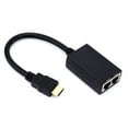 thumbnail image 3 of Extender Receiver Cables Black 30M  Over Rj45 Cat5E Cat6 Lan Ethernet Balun Extender Repeater Up To 1080P, 3 of 8