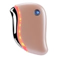 thumbnail image 1 of LED Guasha- Dispositivo antienvejecimiento facial con luz led, calor y vibración. Da un efecto lifting, reduce líneas, arrugas y tonifica tu rostro. Color rosa, 1 of 5