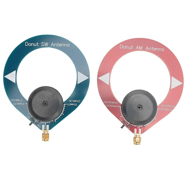 2Pcs Donut AM and SW Antenna Replacement AM Loop Antenna Indoor Shortwave Radio Antenna for Home Stereo Receiver FM Radio