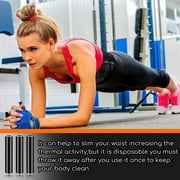 60 Meters Black Plastic Body Wrap, Body Wraps Plastic Slimming Wrap Workout Body Wrap Film,Workout and Sweat Enhancer Cellulite Wrap Exercise Body Wrap (1 Roll)