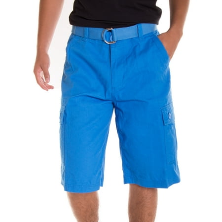 Alta Designer Fashion Men's Cargo Shorts, Twill Belt Included - Multiple