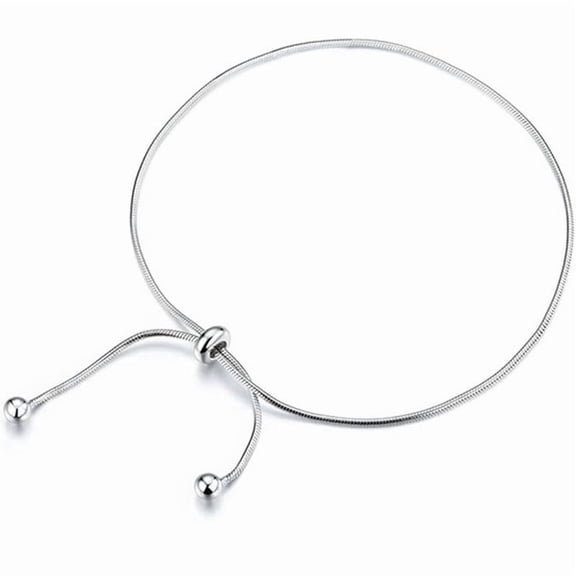 Ankle Bracelets for Women Waterproof Adjustable Stainless Steel Chain Anklet Bracelet for Women Vintage Fashion Simple Thin Chain Anklet Female Foot Summer Beach Jewelry Gift