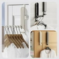 thumbnail image 6 of Clothes Drying Rack Foldable, Travel Hangers, Collapsible, Portable, Over The Door Hooks and Wall Mount, No Drilling,Space Saving Hanging Rack for Dorm, Drying Rack Clothing（Ivory White）, 6 of 6