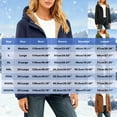 thumbnail image 3 of Womens Sherpa Lined Hoodie Thermal Full Zip Fleece Hoodie Winter Warm Jackets Trendy Hooded Long Sleeve Outfits (M, Dark Blue), 3 of 6
