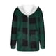 thumbnail image 5 of Cárdigan de mujer con estampado de moda, cálido, con hombros descubiertos, chaqueta de plumón, blusa de manga larga para mujer, 5 of 5