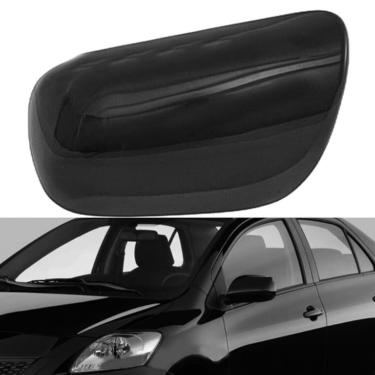 White Left Driver Side Rear Mirror Cover Cap For Toyota Prius 2010-2015 - Primed ABS Plastic