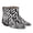 Zebra, variant on Women Square Toe Ankle Boots Square Toe Low Heel with Side Zipper Comfy Short Booties Daily Casual Shoes Size 16 Zebra