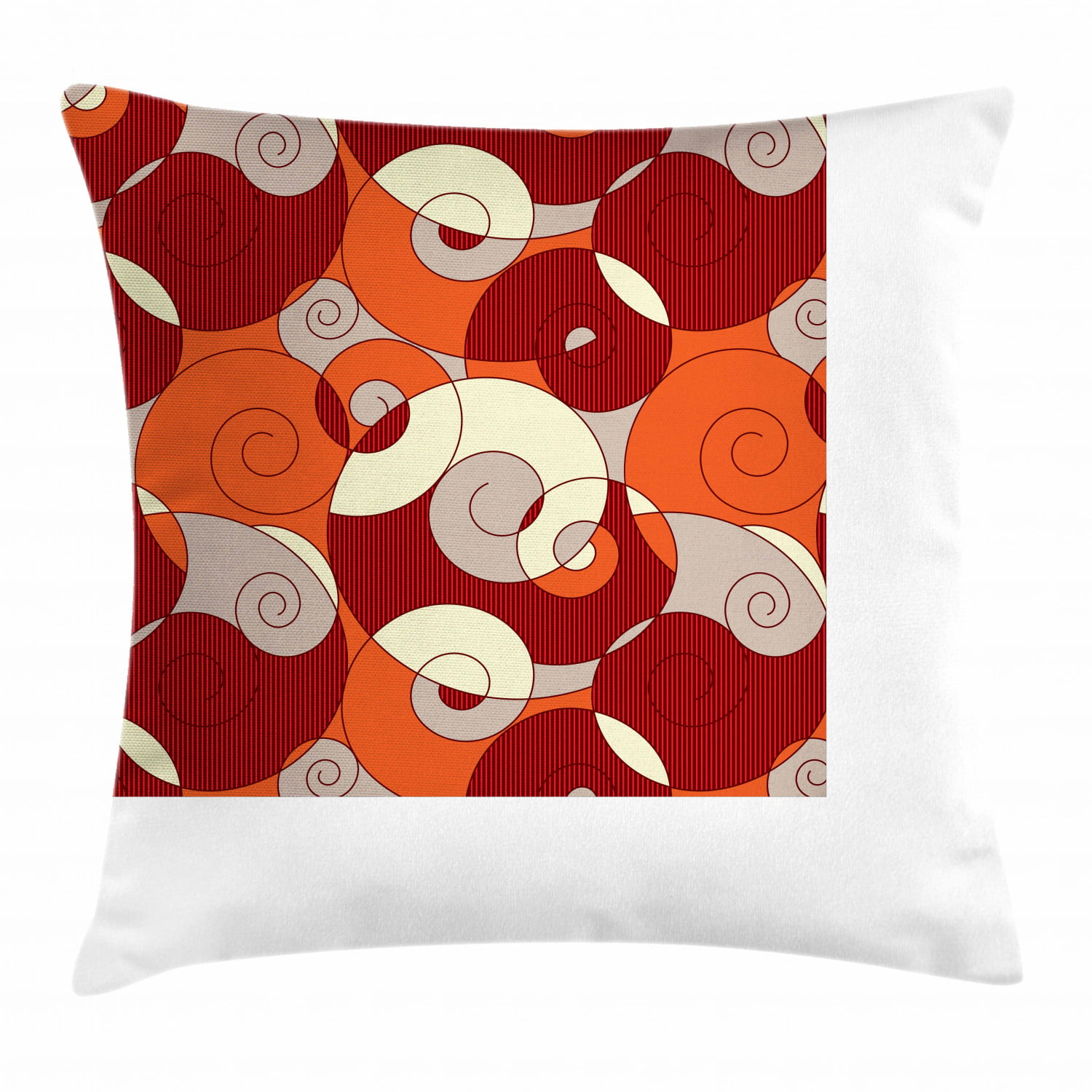 Geometric Abstract Lines Colorful Art Gift Colorful Art Modern Line Pattern Coral Abstract Throw Pillow Multicolor 16x16