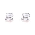 thumbnail image 1 of Joyas Minnieouse Pendientes Anillos Pulseras Caja de almacenamiento de cuero PU con espejo Plata 2Conjunto, 1 of 6