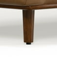 thumbnail image 3 of Morrison 89 inch Wide Mid-Century Modern Sofa in Caramel Brown Top Grain Genuine Leather, 3 of 16