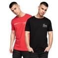 thumbnail image 1 of Crosshatch - Camiseta Baxley para Hombre - Pack de 2 (Rojo, Negro), 1 of 7