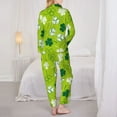 thumbnail image 5 of Bingfone Womens Pajama Sets St Patrick'S Day7 Print,Long Sleeve Loungewear Pajamas Set-Large, 5 of 9
