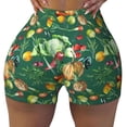 thumbnail image 2 of Haiem Vegan No Front Seam Biker Shorts for Women Yoga Workout Gym Bike Shorts with Tummy Control Moisture-Wicking-X-Large, 2 of 9