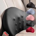 thumbnail image 1 of Car Lumbar Seat Cushion Fully Curved Design, Comfortable Lumbar Cushion Ergonomical Seat Backrest With 9 Massage Points For Driver Waist Protection, 1 of 5