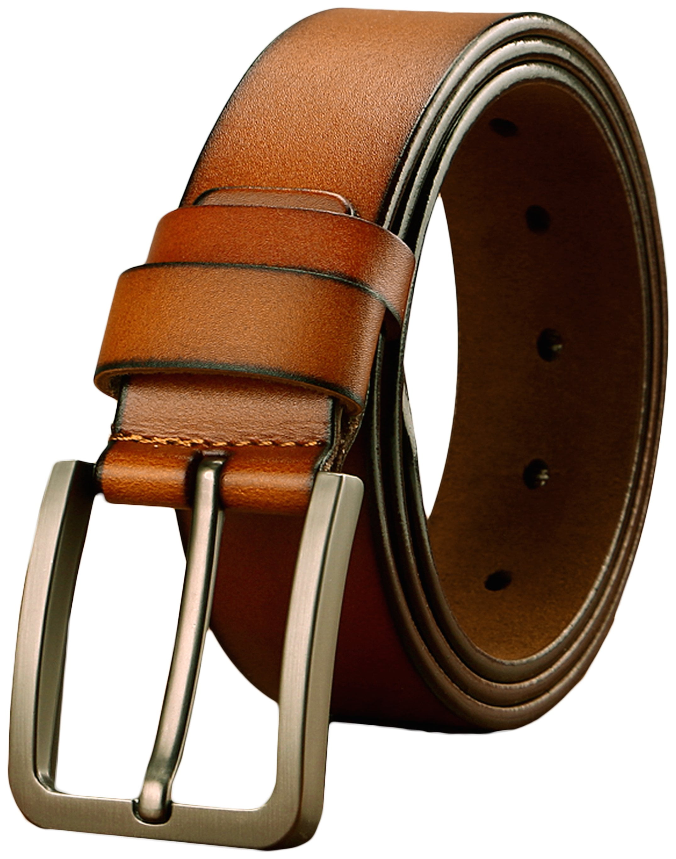 New Fashion Men Belt Genuine Leather Strap Luxury Pin Buckle Hand Made 