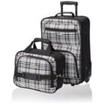 thumbnail image 1 of Juego de equipaje Rockland Fashion Softside Upright de 2 piezas negro, 1 of 6