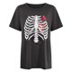 thumbnail image 5 of Camiseta de mujer Camisetas de esqueleto Camiseta de manga corta divertida Camiseta estampada Tops Blusa Regalo para mujer Fridja  zx2232, 5 of 6