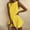 Yellow, variant on Women's Casual Dress Women's Summer Sleeveless Casual Dress Printed Loose Beach Dress Yellow L