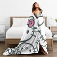 thumbnail image 4 of Hello Kitty Throw Blanket, Cozy Flannel Blankets For Boys Girls, Super Soft Warm Blanket For Couch Sofa Bed, 4 of 9