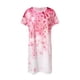thumbnail image 2 of Gibobby Vestido de Verano para Mujer Vestido de bolsillo de manga corta con cuello redondo estilo occidental con estampado floral casual para mujer(Rosa,G), 2 of 5