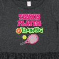 thumbnail image 4 of Inktastic Future Tennis Player in Training Girls Toddler Dress, 4 of 5
